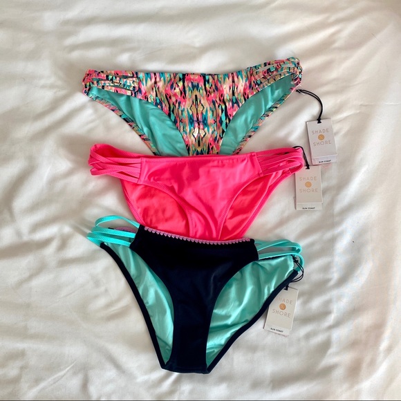 Shade & Shore Other - Lot of 3 NEW Target Swimsuit Bottoms